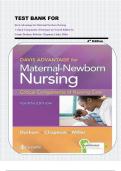 TEST BANK FOR Davis Advantage for Maternal-Newborn Nursing  Critical Components of Nursing Care Fourth Edition by  Connie Durham, Roberta; Chapman, Linda; Miller 