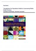 Test Bank For Foundations For Population Health In Community/Public Health Nursing 6th Edition By Marcia Stanhope, Jeanette Lancaster| All Chapters 1-32 Covered | Complete Guide A+