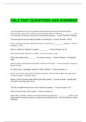 FBLA TEST QUESTIONS AND ANSWERS