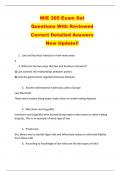 MIE 305 Exam Set   Questions With Reviewed  Correct Detailed Answers  New Update!! 