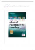 Advanced Pharmacology for Prescribers 1st Edition Luu Kayingo Test Bank ISBN:9780826195463|Complete Guide A+