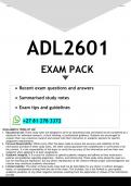 ADL2601 EXAM PACK 2025 - DISTINCTION GUARANTEED