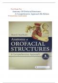 COMPLETE TEST BANK: Anatomy of Orofacial Structures 8th Edition by Richard W Brand DDS 