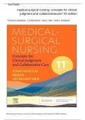 test bank: 'medical-surgical nursing': concepts for clinical judgment and collaborativecare11th edition  (by donna d. ignatavicius, m. linda workman)CORRECT TEST