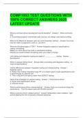 COMP1003 TEST QUESTIONS WITH 100% CORRECT ANSWERS 2025 LATEST UPDATE 