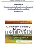 Test Bank for Contemporary Nursing Issues, Trends, & Management 8th Edition by Barbara Cherry and Jacob All Chapters 1-28