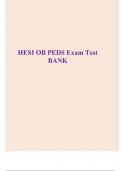 HESI OB PEDS Exam Test BANK