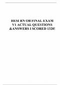 HESI RN OB FINAL EXAM V1 ACTUAL QUESTIONS & ANSWERS I SCORED 1320!