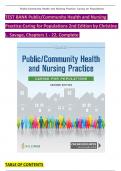 Test bank for public community health and nursing practice