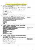 ATI Nutrition Proctored Exam Questions and Answers