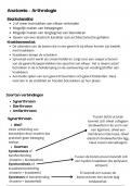 Arthrologie slides samenvatting anatomie