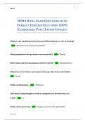 HOSA BOWL EXAM QUESTIONS WITH CORRECT VERIFIED SOLUTIONS 100% GUARANTEED PASS (LATEST UPDATE)