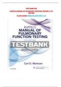 TEST BANK FOR RUPPEL’S MANUAL OF PULMONARY FUNCTION TESTING 11 TH EDITION