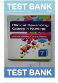 Test Bank For Clinical Reasoning Cases in Nursing 7th Edition by Mariann M. Harding||ISBN: 9780323527361||All Chapters||Complete Guide A+