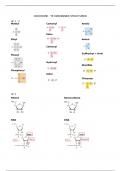 Samenvatting structuren en formules biochemie (2e bachelor farmaceutische wetenschappen)