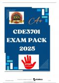 CDE3701  EXAM PACK  2025 