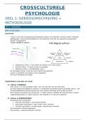 Samenvatting crossculturele psychologie