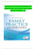   TEST BANKS For Family Practice Guidelines 5th Edition by Jill C. Cash; Cheryl A. Glass; ‎Jenny Mullen||Chapters 1 - 23   