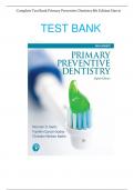 Complete Test Bank Primary Preventive Dentistry 8th Edition Harris Questions & Answers with rationales (Chapter 1-28)