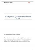 AP Physics C Questions And Answers 2025