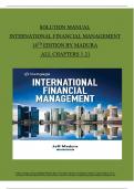 SOLUTION MANUAL FOR INTERNATIONAL FINANCIAL MANAGEMENT 14TH EDITION BY MADURA ALL CHAPTERS 1 to 21 COMPETE