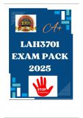 LAH3701  EXAM PACK  2025 