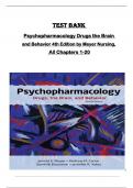 TEST BANK for Psychopharmacology Drugs the Brain  and Behavior 4th Edition by Meyer Nursing,   All Chapters 1-20