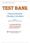 Test Bank for Clinical Laboratory Chemistry 2nd Edition by Robert Sunheimer, All Chapters 1-26 