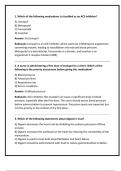 RN ATI Pharmacology Exam Retake (2024/2025) with Verified Complete 100% Answer Key.