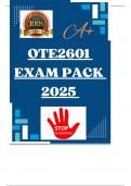 OTE2601  EXAM PACK  2025 