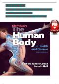 Test Bank Memmlers Structure and Function of the Human Body 14th Edition Cohen Questions with correct Answers Grade A+