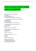 CEA EXAM QUESTIONS AND ANSWERS 