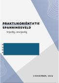 Praktijkoriëntatie spanningsvelden Vrijwillig-onvrijwillig ( cijfer 9)