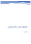 Samenvatting -  Strafrecht