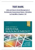 Test Bank for Little and Falace's Dental Management of  the Medically Compromised Patient, 10thEdition by Craig Miller, Chapters 1-30