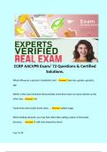 CCRP AACVPR Exam/ 72 Questions & Certified Solutions.  