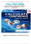 Test Bank for Calculate with Confidence 8th Edition by Deborah Gray Morris | 9780323696951 || Chapter 1-24 | All Chapters with verified  Answers and Rationales