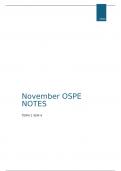 November OSPE Anatomy and Histology