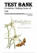 Test Bank for Evolution, Making Sense Of Life 2nd Edition by Carl Zimmer, Prof. Douglas Emlen.