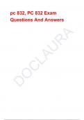 pc 832, PC 832 Exam Questions And Answers