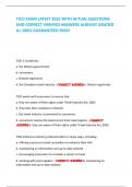 TICO EXAM LATEST 2025 WITH ACTUAL QUESTIONS AND CORRECT VERIFIED ANSWERS ALREADY GRADED A+ 100% GUARANTEED PASS!       