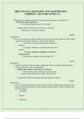 MDC3 EXAM 1 QUESTIONS AND ANSWERS 100- VERIFIED - LECTURE NOTES 1-4