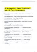 Scribeamerica Exam Questions with all Correct Answers 