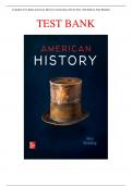 Complete Test Bank American History Connecting with the Past 15th Edition Alan Brinkley Questions & Answers with rationales (Chapter 1-32)