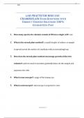 LAB PRACTICUM BIOS 242- CHAMBERLAIN EXAM QUESTIONS WITH CORRECT VERIFIED SOLUTIONS 100% GUARANTEED PASS