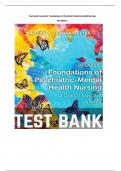 Test bank For Varcarolis' Foundations of Psychiatric-Mental Health Nursing 9th Edition by Margaret Jordan Halter Chapter 1-36 Completed ISBN: 9780323697088