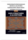 Solution Manual for Data Structures and Algorithms in Java 6th edition by Michael T. Goodrich All Chapters Covered ,Latest Edition,