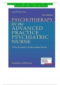 Psychotherapy for the Advanced Practice Psychiatric Nurse, Third Edition: A How-To Guide for Evidence Based Practice 3rd Edition Test Bank