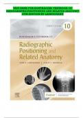 Test Bank for Bontragers Textbook of Radiographic Positioning and Related Anatomy 10th Edition by Lampignano