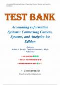 Test Bank for Accounting Information Systems, 1st Edition by Savage